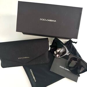 Dolce & Gabbana Black and Gold Sunglasses